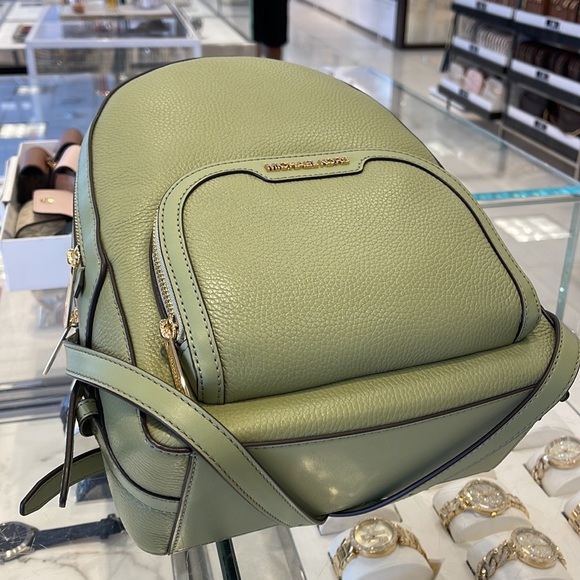 Michael Kors Jaycee Medium Logo Backpack 
Light Sage - Picture 16 of 16